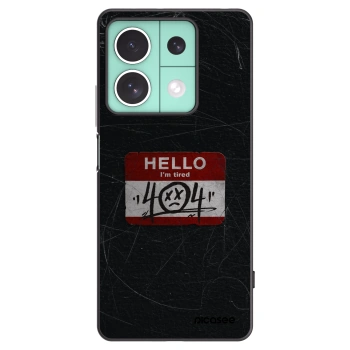 Picasee Xiaomi Redmi Note 13 5G Hülle - Schwarzes Silikon - HELLO 404