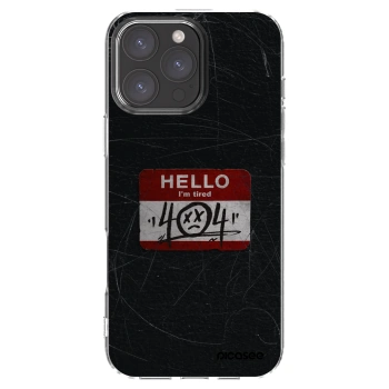 Picasee Apple iPhone 16 Pro Max Hülle - Transparentes Silikon - HELLO 404