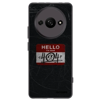 Picasee Xiaomi Redmi A3 Hülle - Schwarzes Silikon - HELLO 404