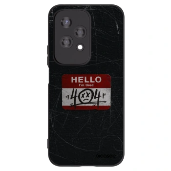 Picasee Honor 200 Lite Hülle - Schwarzes Silikon - HELLO 404