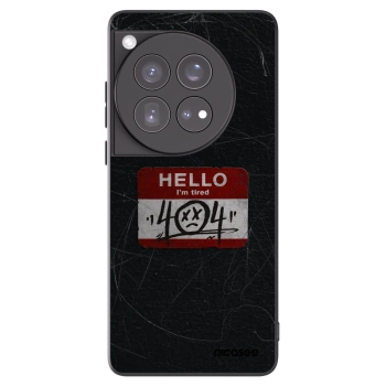 Picasee OnePlus 12 5G Hülle - Schwarzes Silikon - HELLO 404
