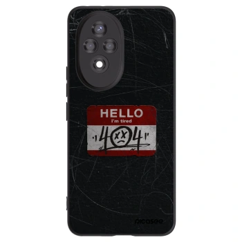 Picasee Honor 200 Pro 5G Hülle - Schwarzes Silikon - HELLO 404