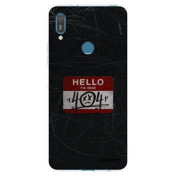 Picasee Huawei Y7 2019 Hülle - Transparentes Silikon - HELLO 404