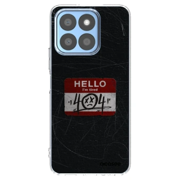 Picasee Honor X8c Hülle - Transparentes Silikon - HELLO 404