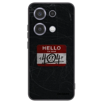 Picasee Xiaomi Redmi Note 14S Hülle - Schwarzes Silikon - HELLO 404