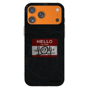 Picasee Apple iPhone 17 Pro Max Hülle - Transparentes Silikon - HELLO 404