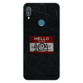 Picasee Huawei Y6 2019 Hülle - Transparentes Silikon - HELLO 404