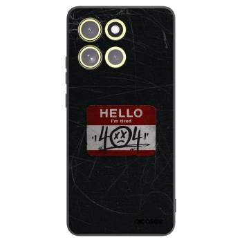 Picasee Motorola Moto G86 Power 5G Hülle - Schwarzes Silikon - HELLO 404