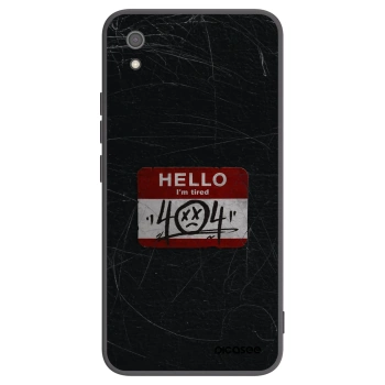 Picasee Xiaomi Redmi 7A Hülle - Schwarzes Silikon - HELLO 404