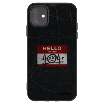 Picasee Apple iPhone 11 Hülle - Schwarzes Silikon - HELLO 404