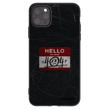Picasee Apple iPhone 11 Pro Max Hülle - Schwarzes Silikon - HELLO 404
