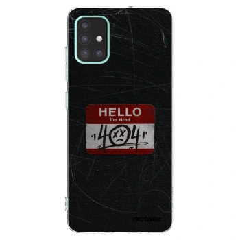Picasee Samsung Galaxy A51 A515F Hülle - Transparentes Silikon - HELLO 404