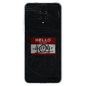 Picasee Xiaomi Redmi Note 9 Pro Hülle - Transparentes Silikon - HELLO 404
