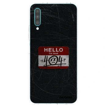 Picasee Samsung Galaxy A30s A307F Hülle - Transparentes Silikon - HELLO 404