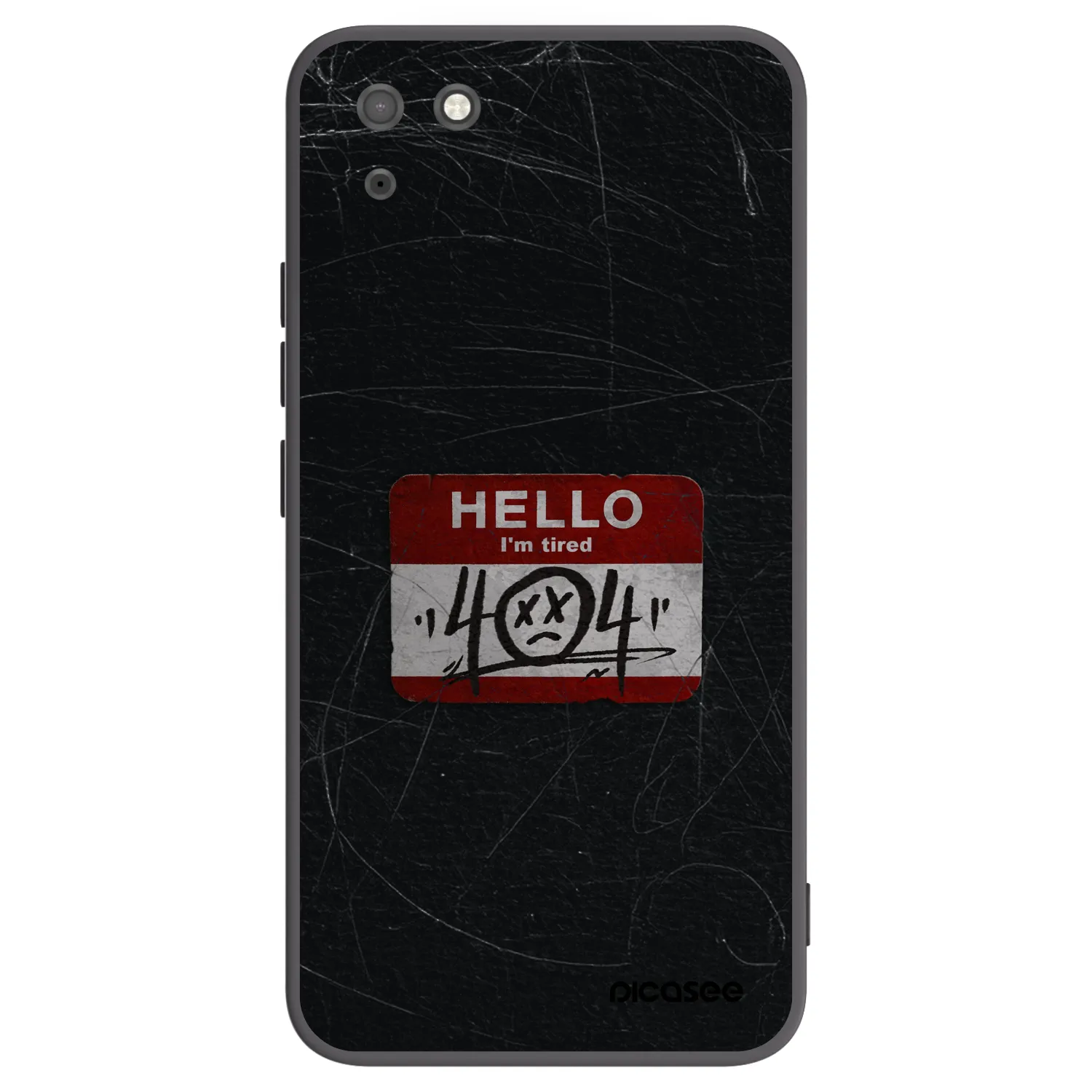 Picasee Huawei Y5P Hülle - Schwarzes Silikon - HELLO 404