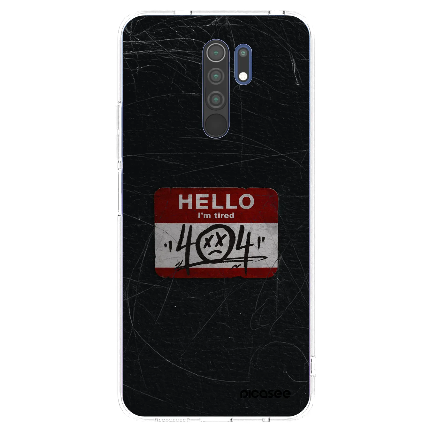 Picasee Xiaomi Redmi 9 Hülle - Transparentes Silikon - HELLO 404