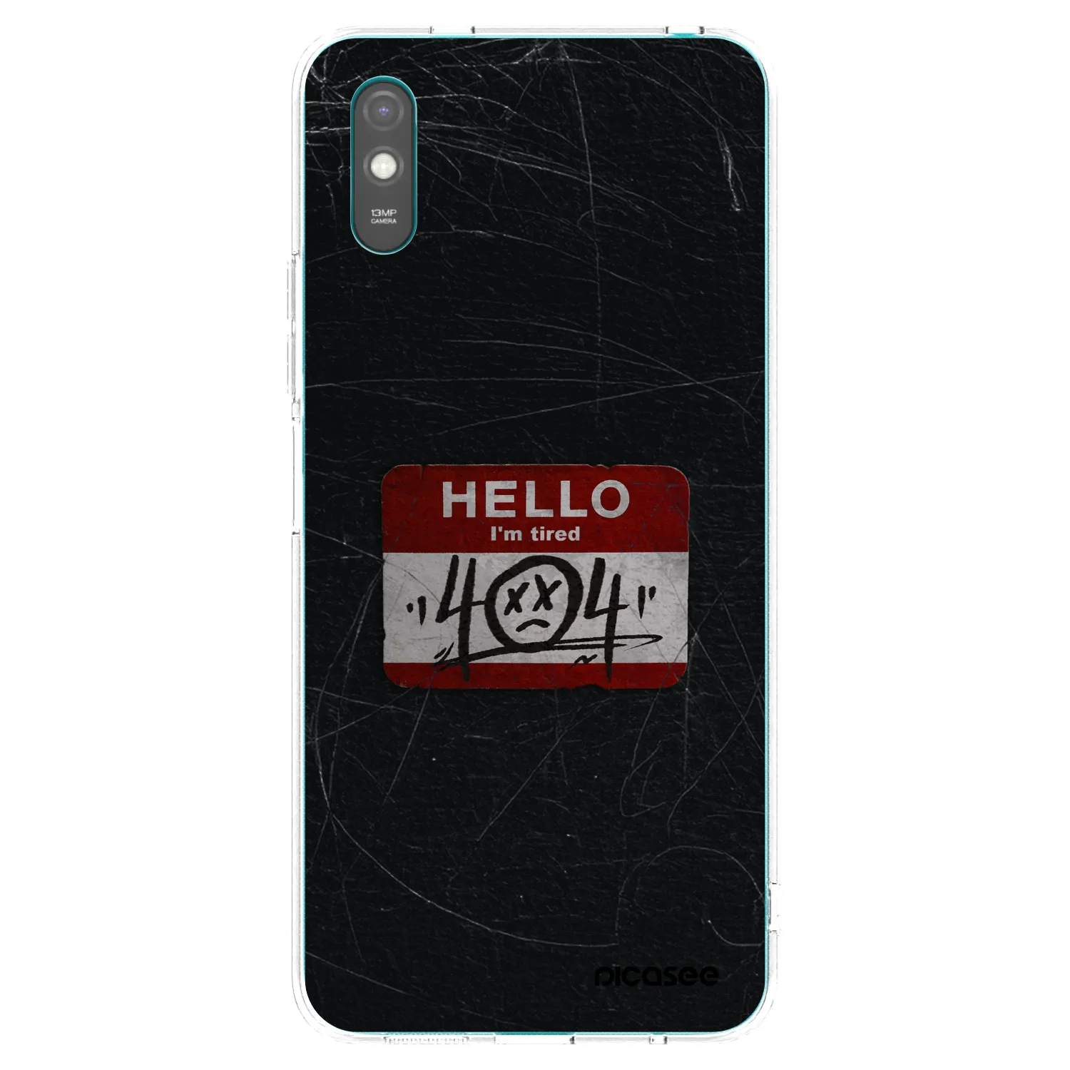 Picasee Xiaomi Redmi 9A Hülle - Transparentes Silikon - HELLO 404