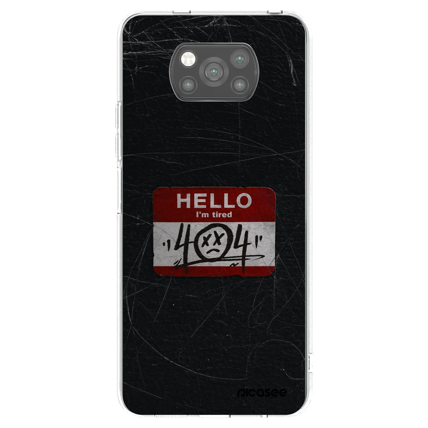 Picasee Xiaomi Poco X3 Hülle - Schwarzes Silikon - HELLO 404