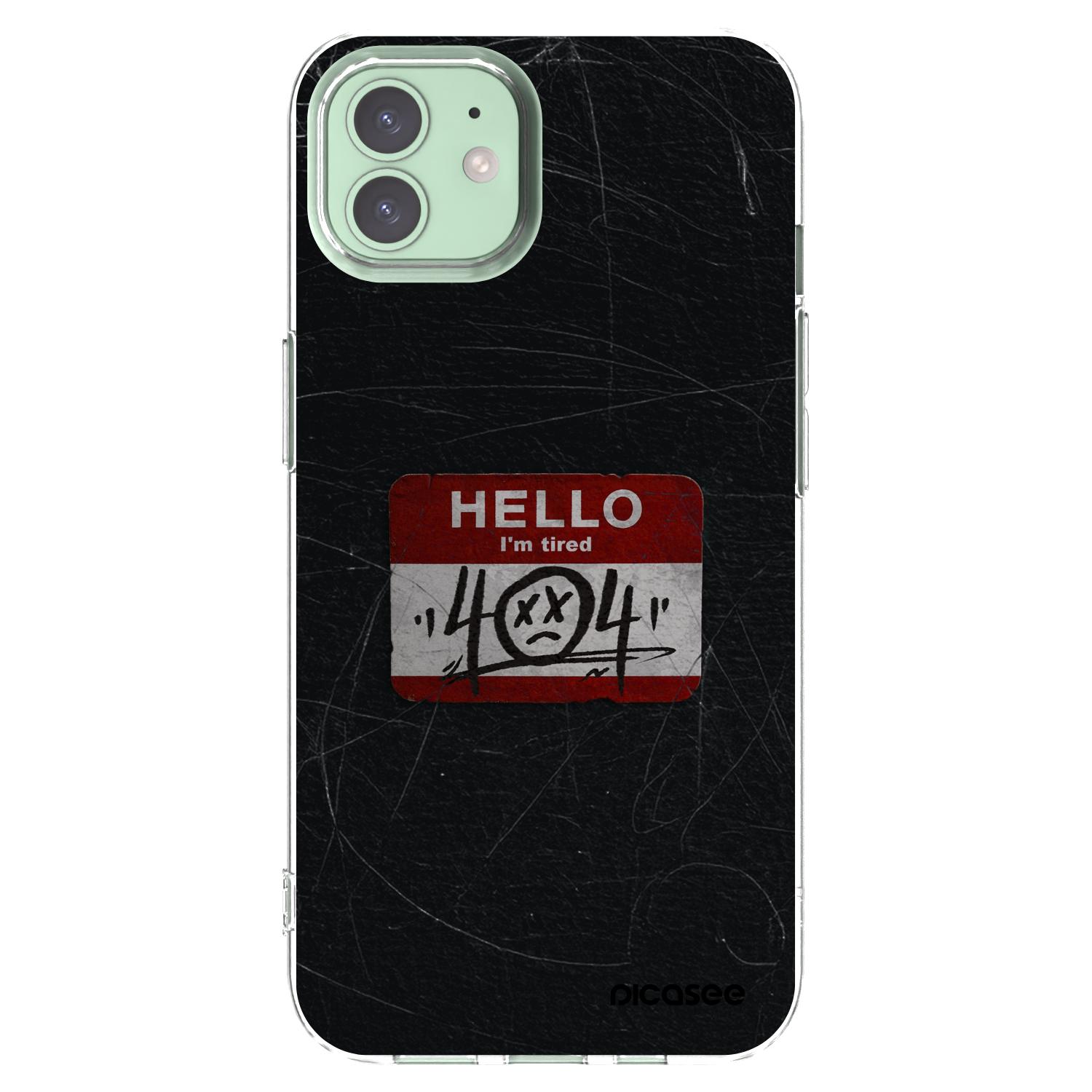 Picasee Apple iPhone 12 Hülle - Transparentes Silikon - HELLO 404