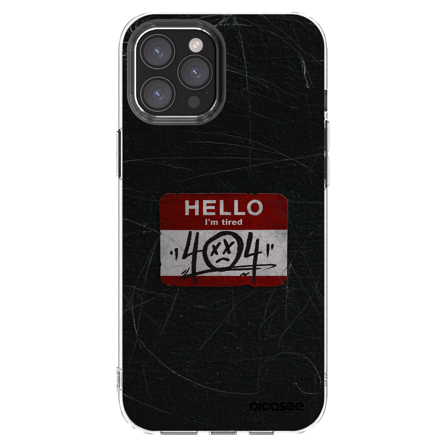 Picasee Apple iPhone 12 Pro Max Hülle - Transparentes Silikon - HELLO 404