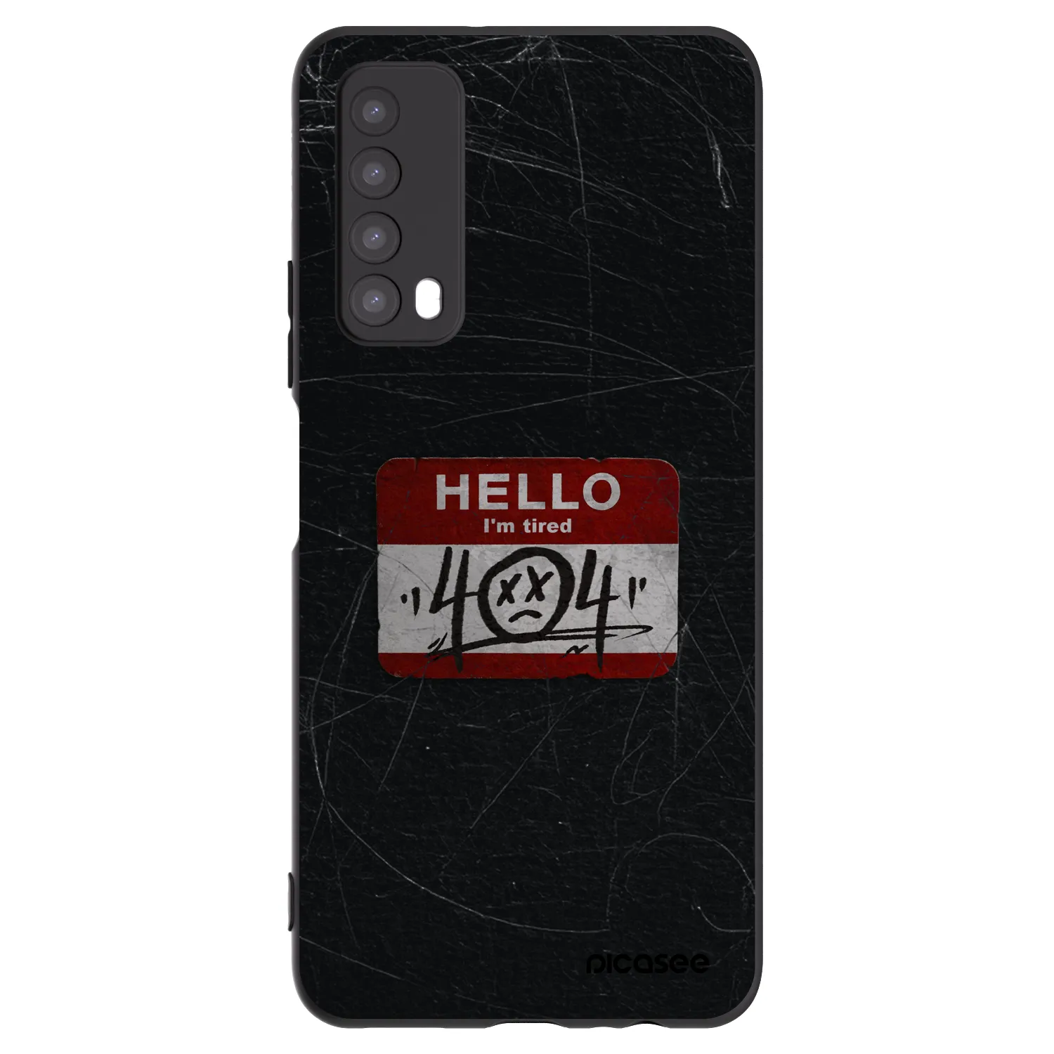 Picasee Huawei P Smart 2021 Hülle - Schwarzes Silikon - HELLO 404