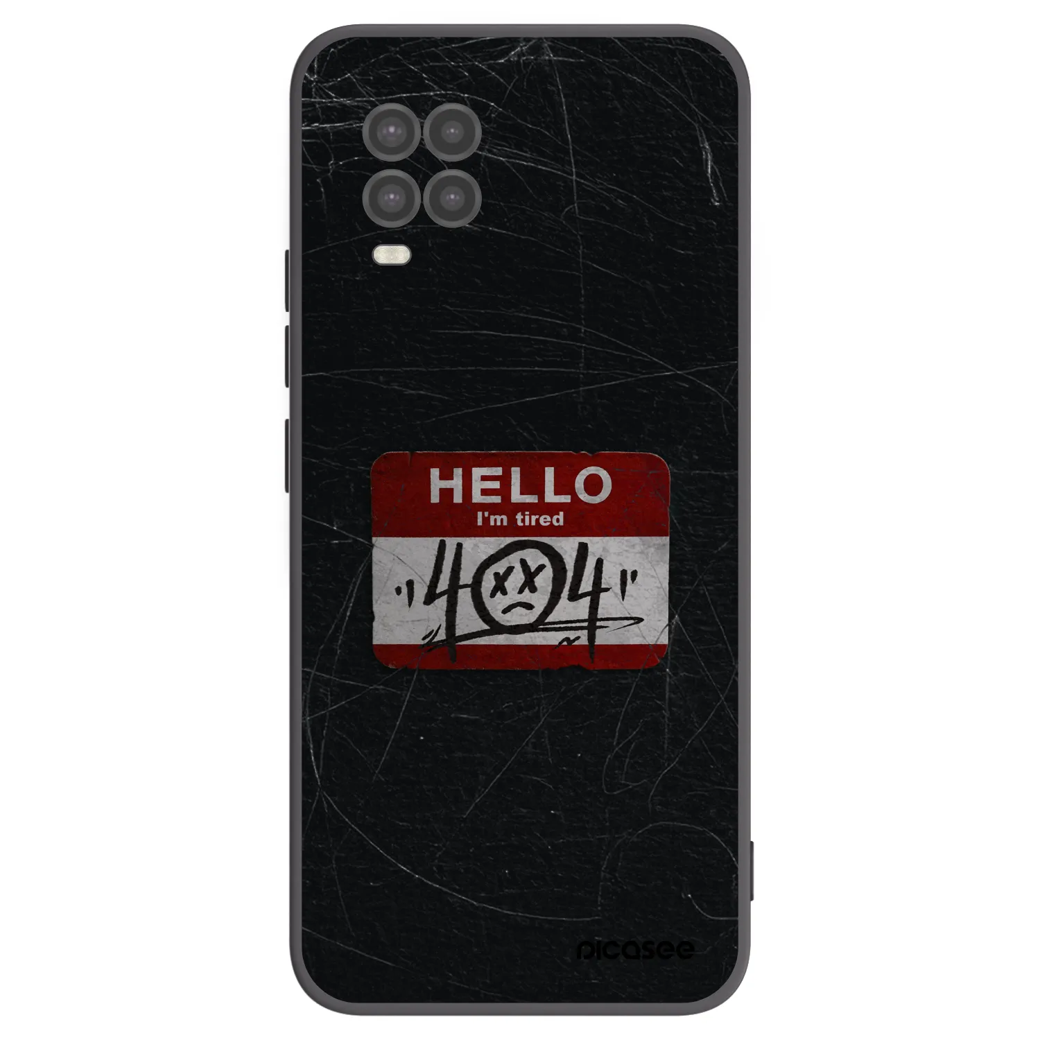 Picasee Xiaomi Mi 10 Lite Hülle - Schwarzes Silikon - HELLO 404