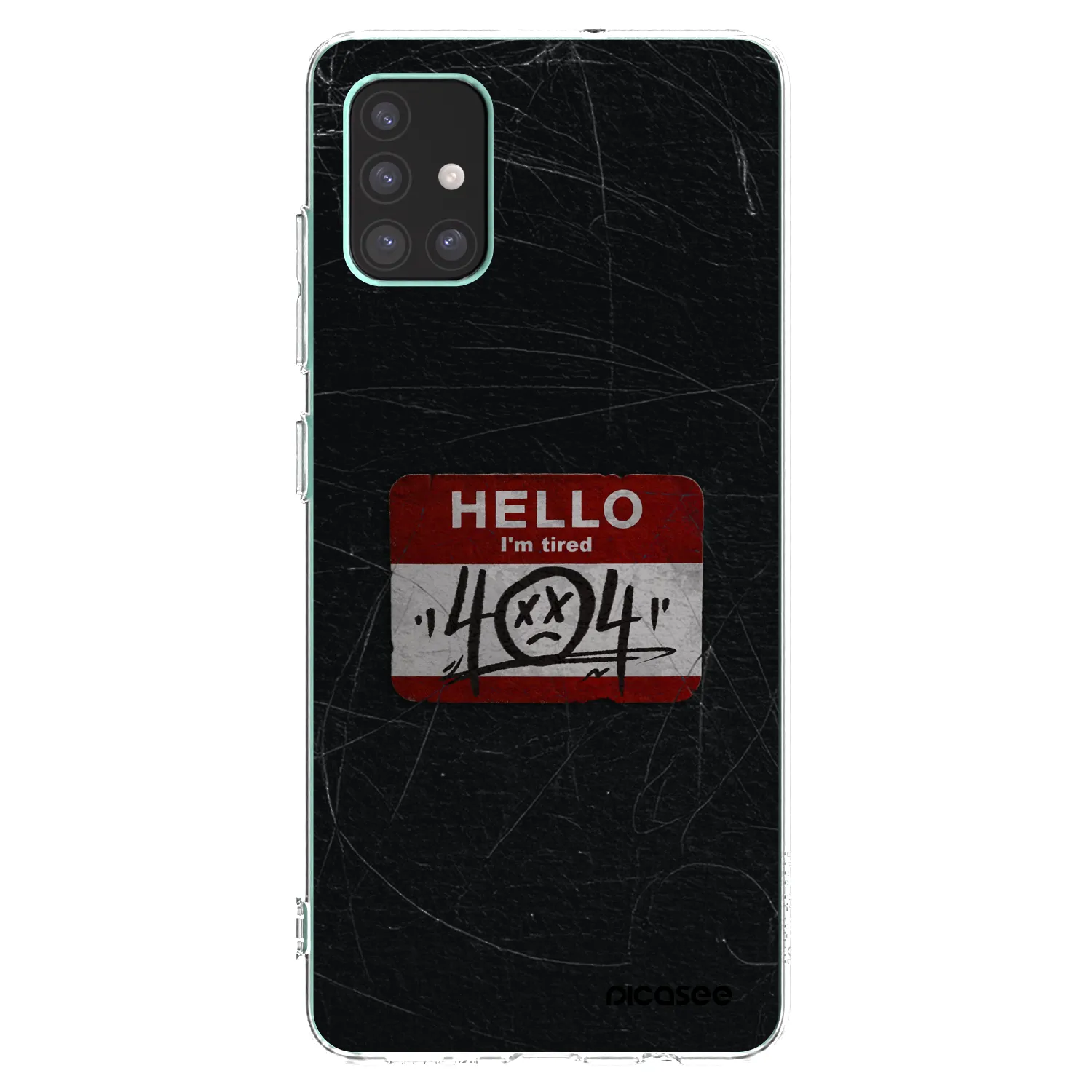 Picasee Samsung Galaxy M51 M515F Hülle - Transparentes Silikon - HELLO 404