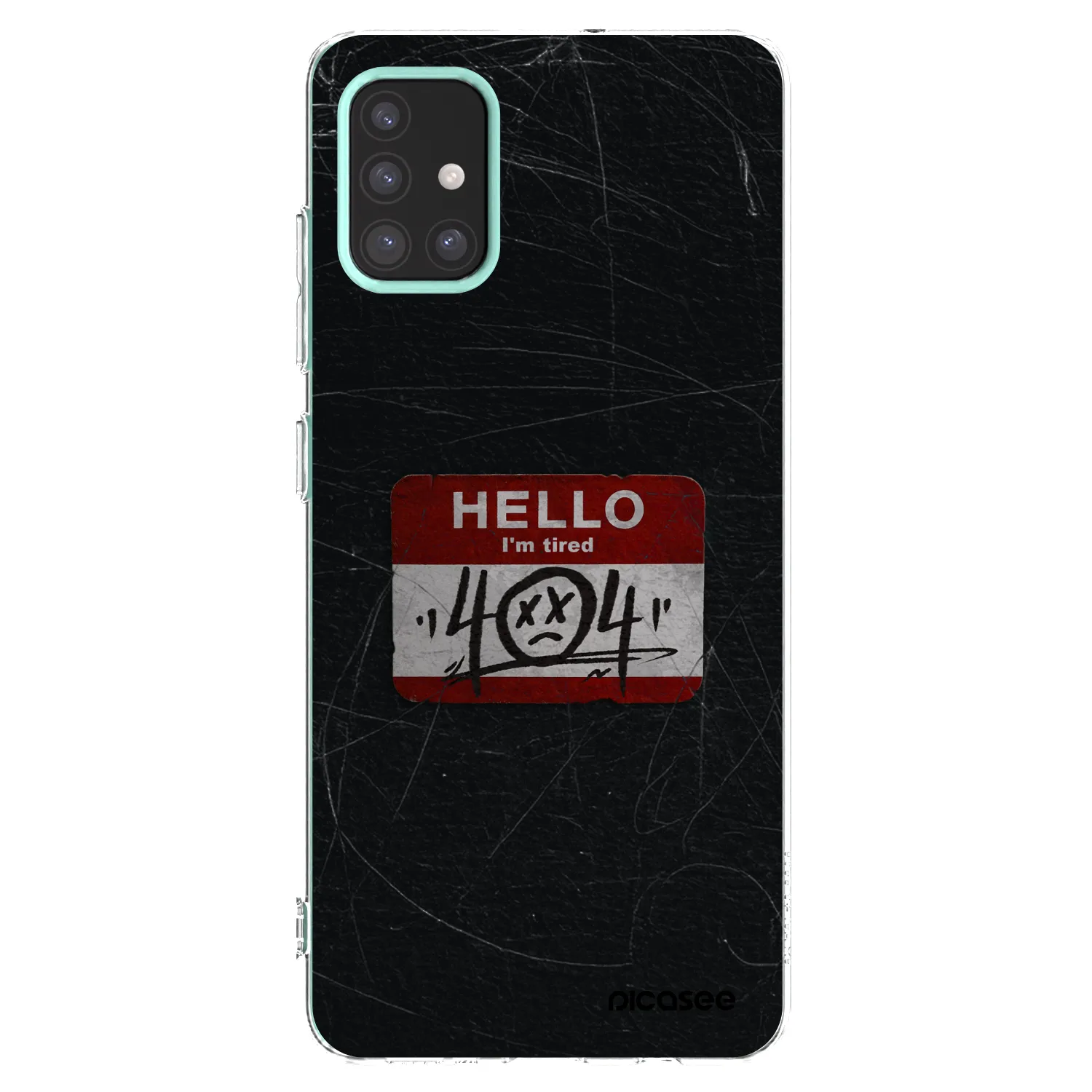 Picasee Samsung Galaxy M31s Hülle - Transparentes Silikon - HELLO 404