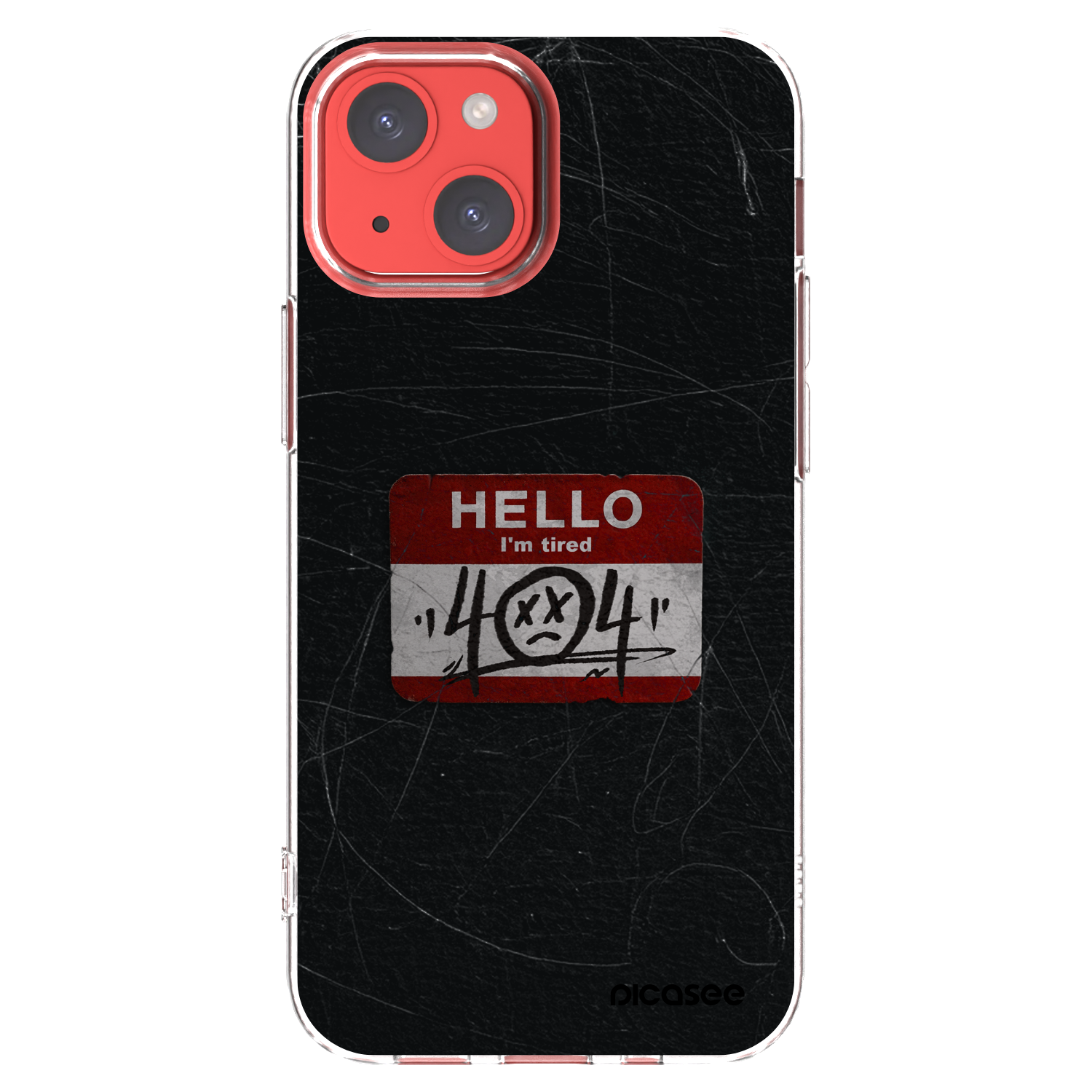 Picasee Apple iPhone 13 mini Hülle - Transparentes Silikon - HELLO 404