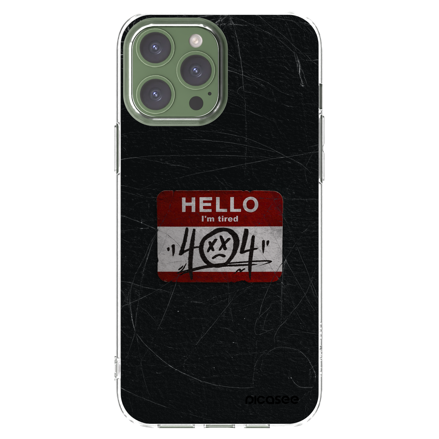 Picasee Apple iPhone 13 Pro Max Hülle - Transparentes Silikon - HELLO 404