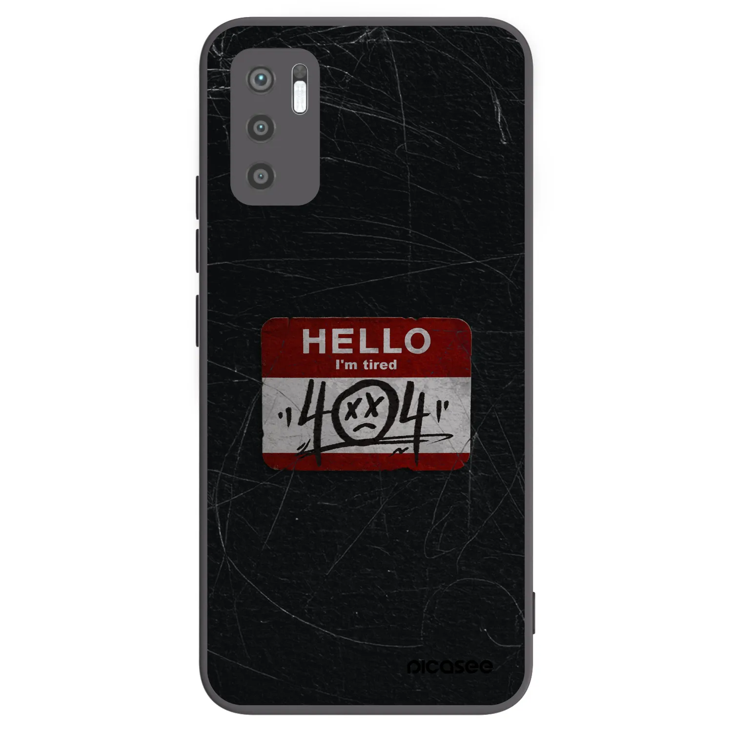 Picasee Xiaomi Redmi Note 10 5G Hülle - Schwarzes Silikon - HELLO 404