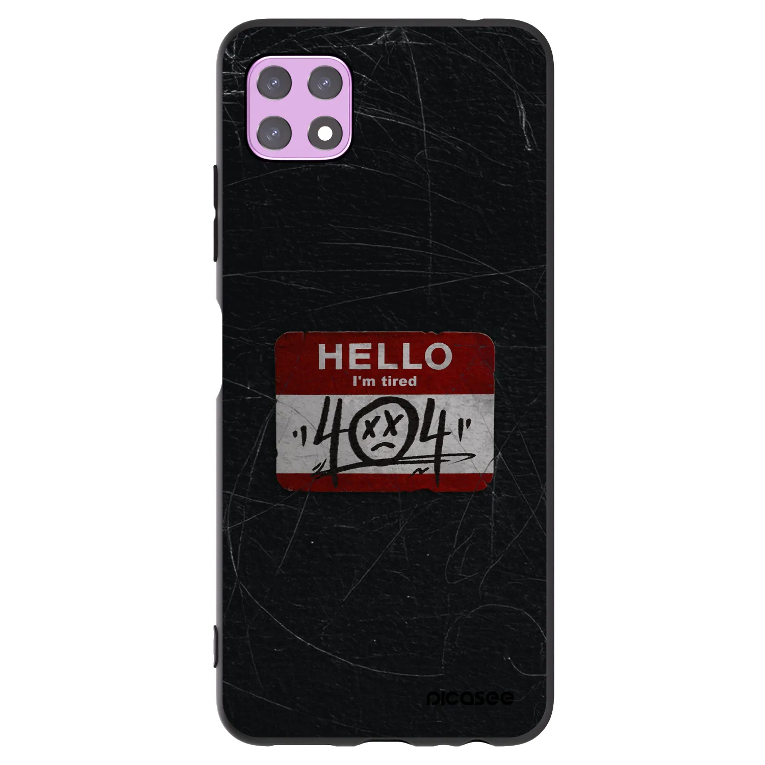 Picasee Samsung Galaxy A22 A226B 5G Hülle - Schwarzes Silikon - HELLO 404