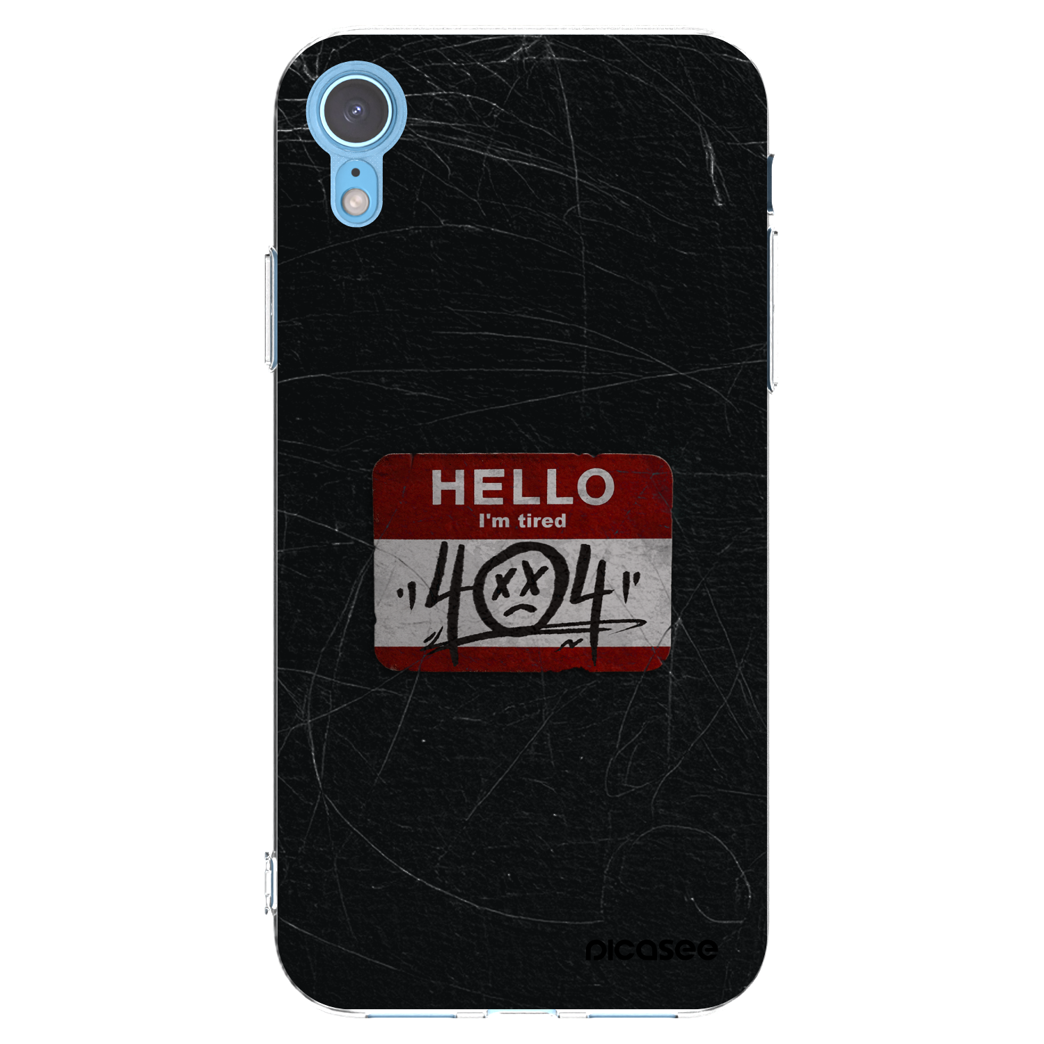 Picasee Apple iPhone XR Hülle - Transparentes Silikon - HELLO 404