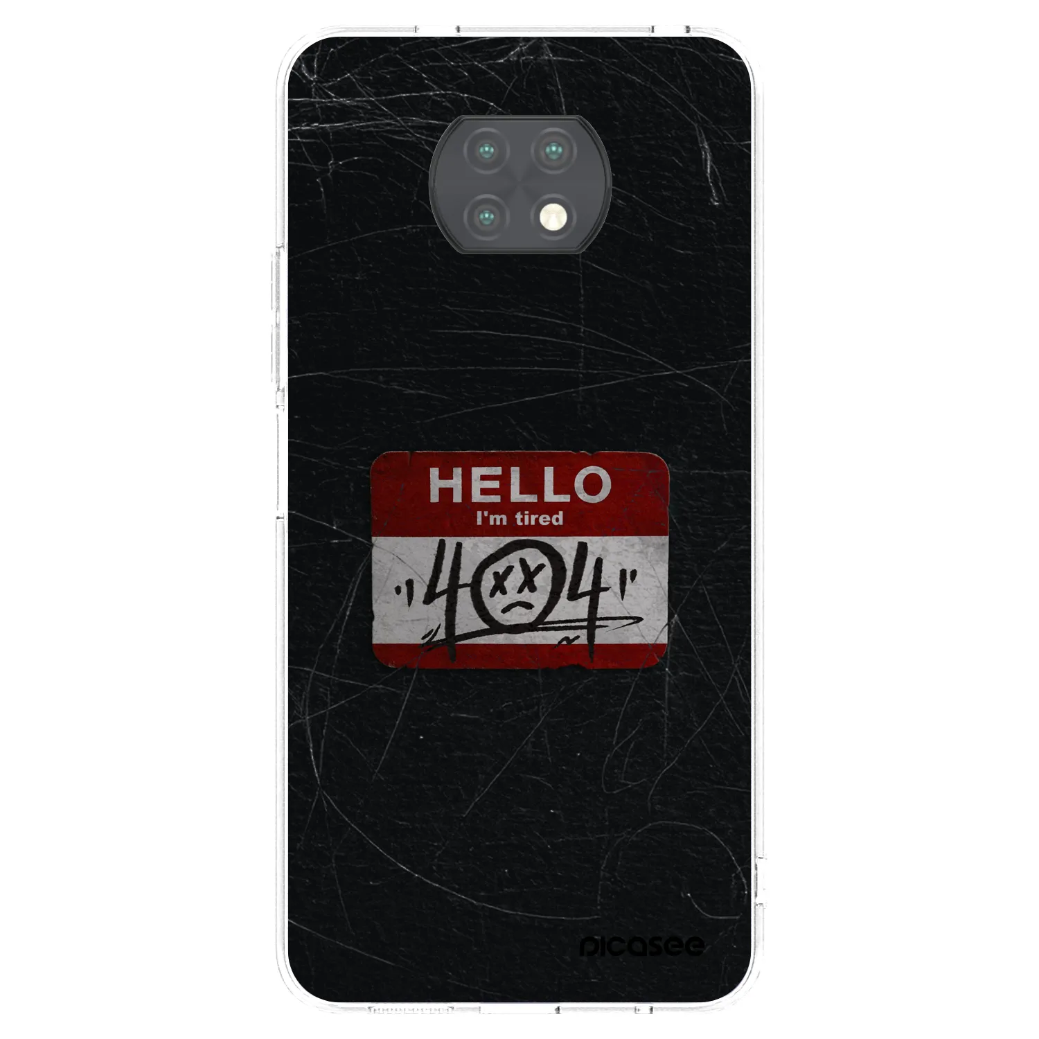Picasee Xiaomi Redmi Note 9T Hülle - Transparentes Silikon - HELLO 404