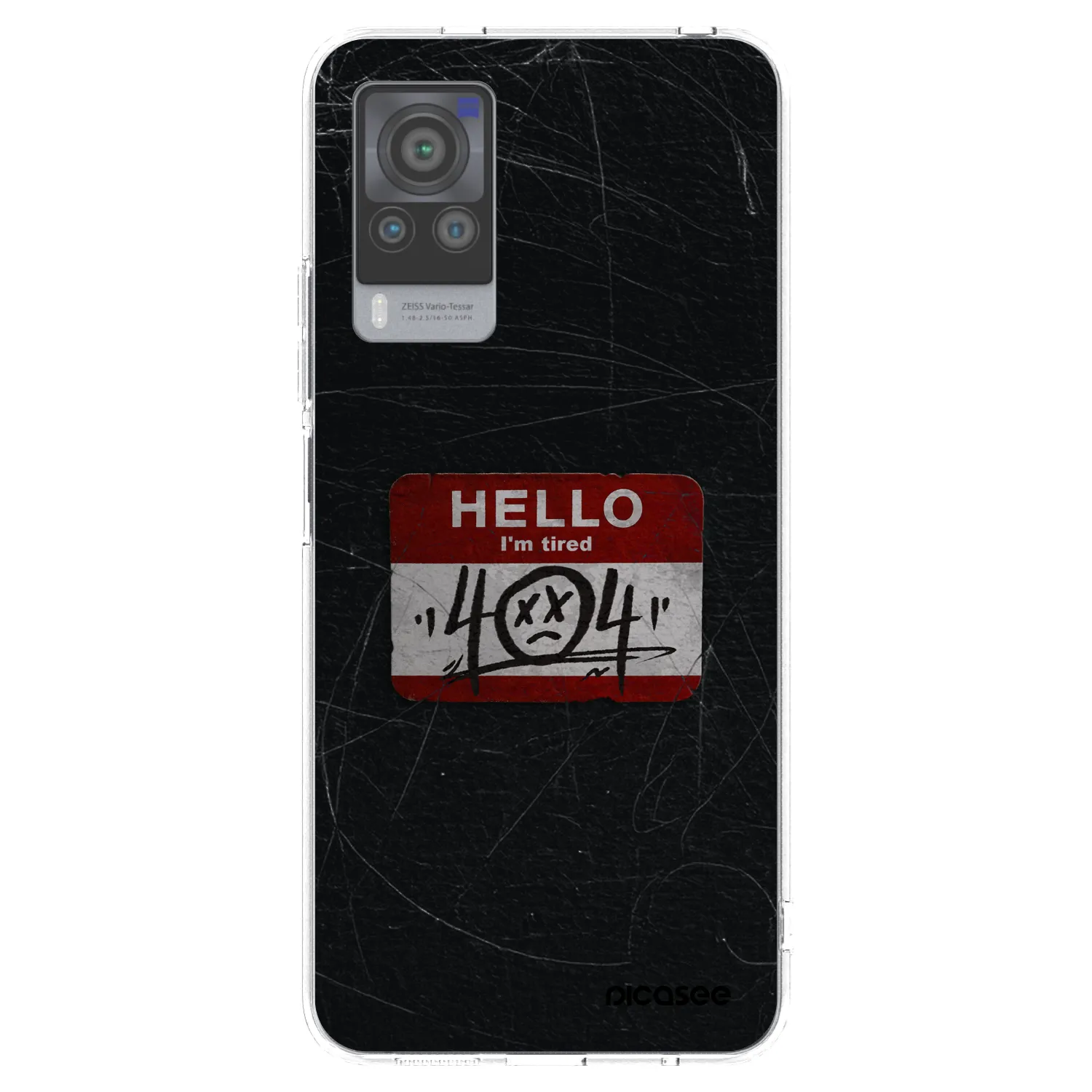 Picasee Vivo X60 Pro 5G Hülle - Transparentes Silikon - HELLO 404