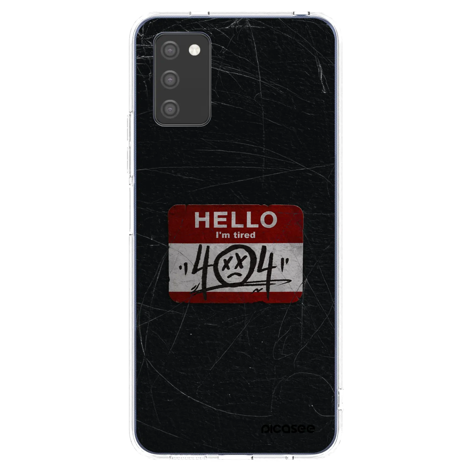 Picasee Samsung Galaxy A03s A037G Hülle - Transparentes Silikon - HELLO 404