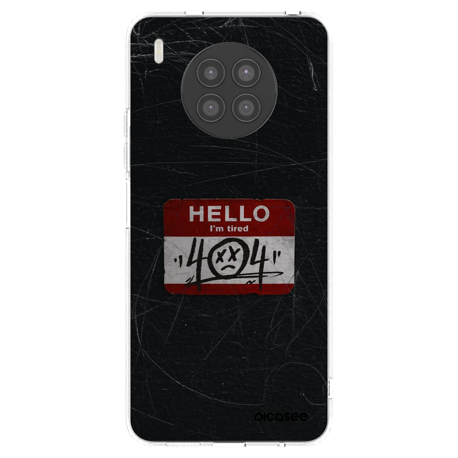 Picasee Huawei Nova 8i Hülle - Transparentes Silikon - HELLO 404