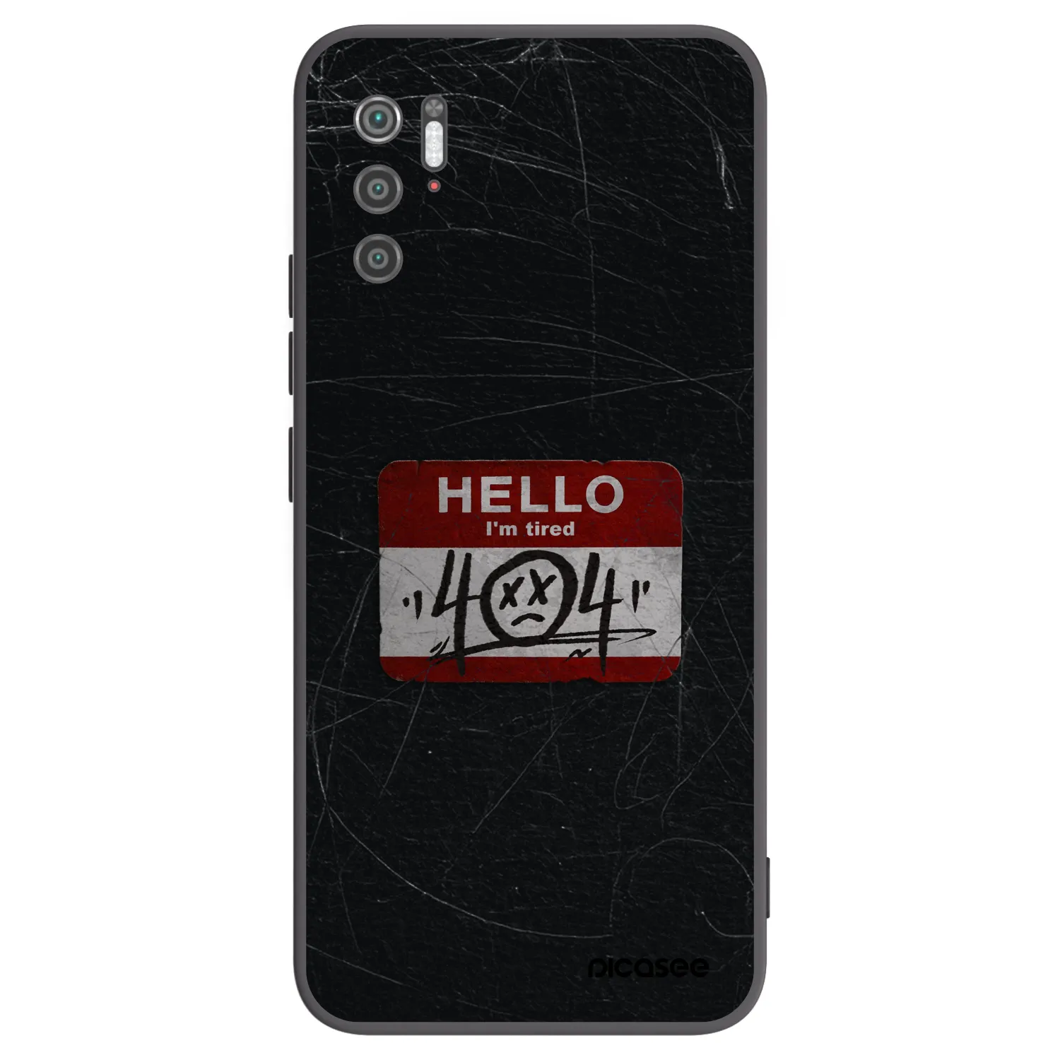 Picasee Xiaomi Poco M3 Pro 5G Hülle - Schwarzes Silikon - HELLO 404