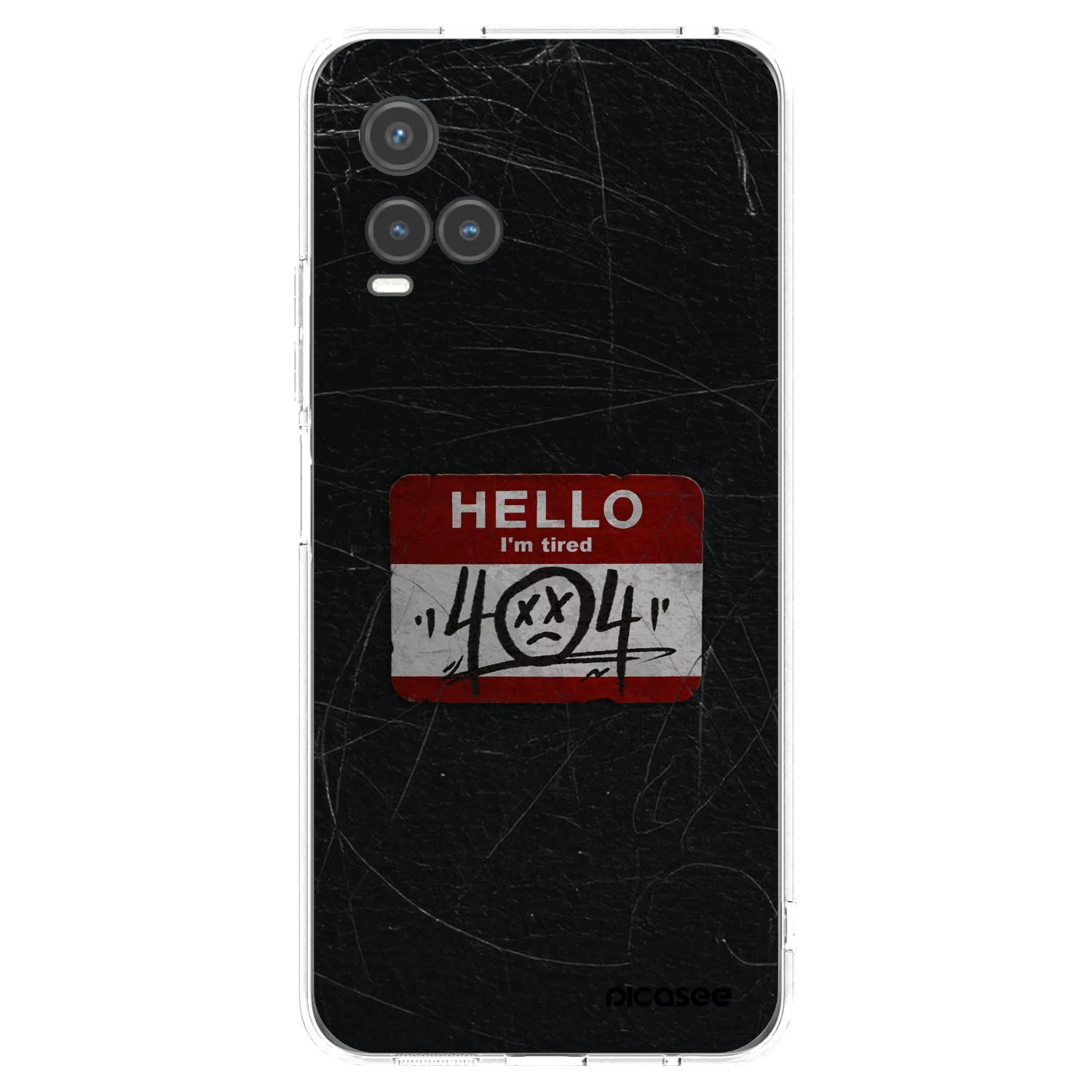 Picasee Vivo Y33s Hülle - Transparentes Silikon - HELLO 404