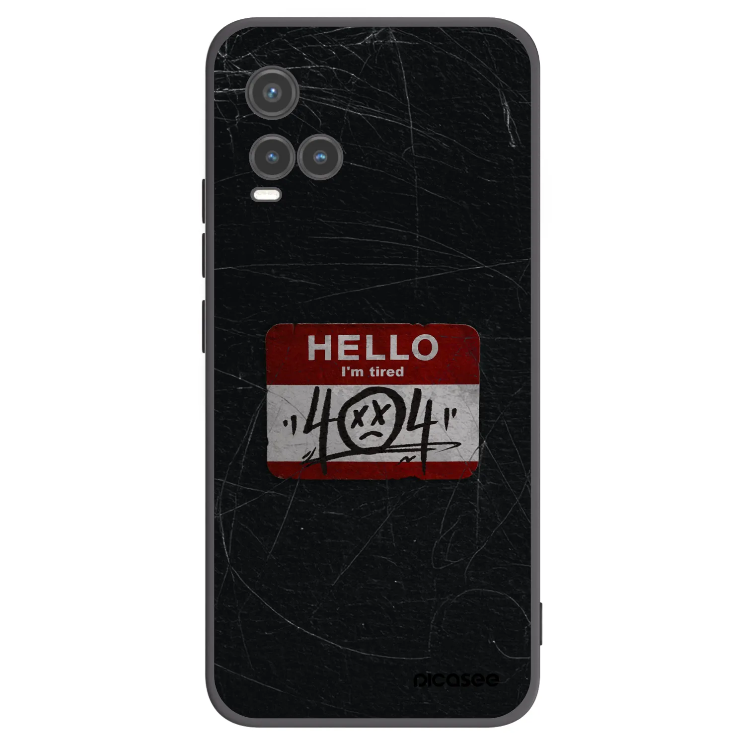 Picasee Vivo Y33s Hülle - Schwarzes Silikon - HELLO 404