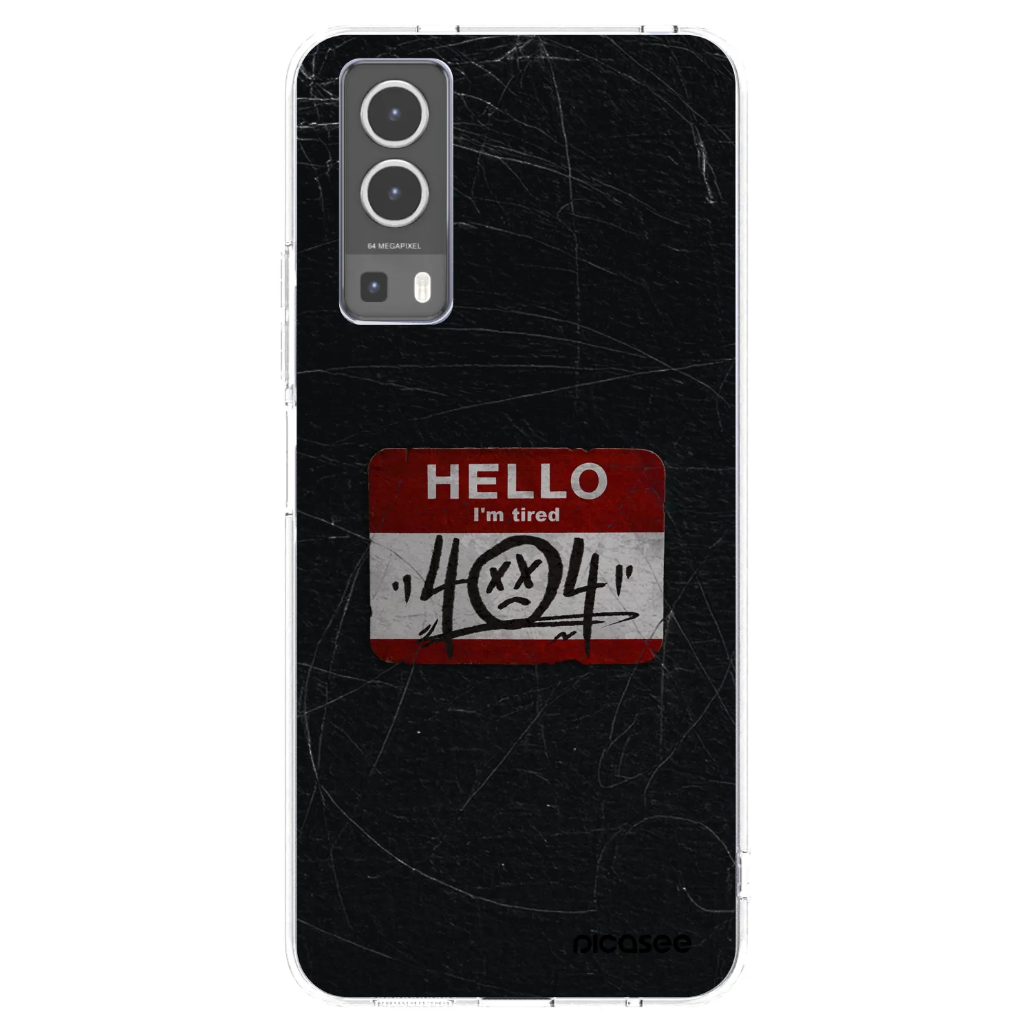Picasee Vivo Y72 5G Hülle - Transparentes Silikon - HELLO 404