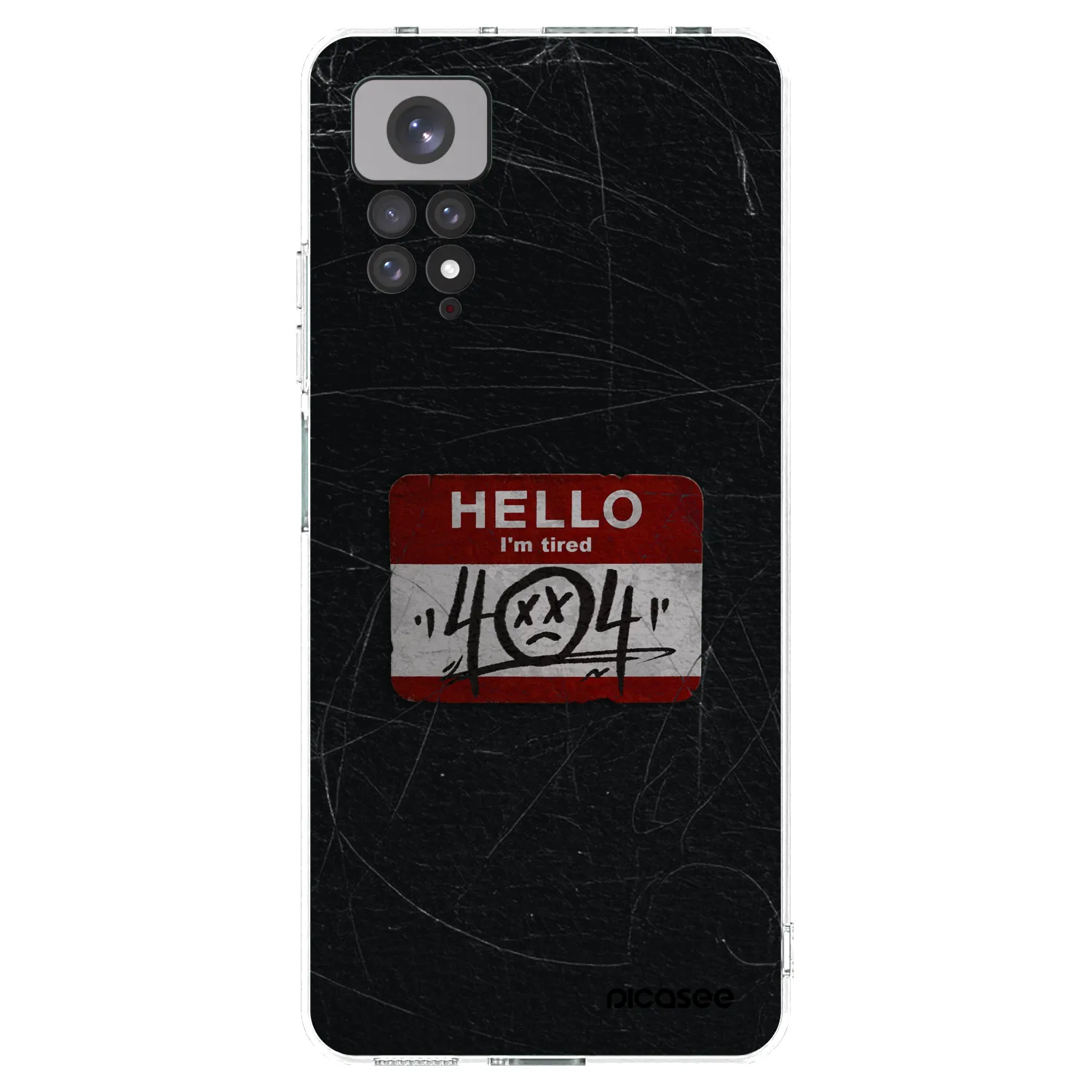 Picasee Xiaomi Redmi Note 11 Hülle - Transparentes Silikon - HELLO 404