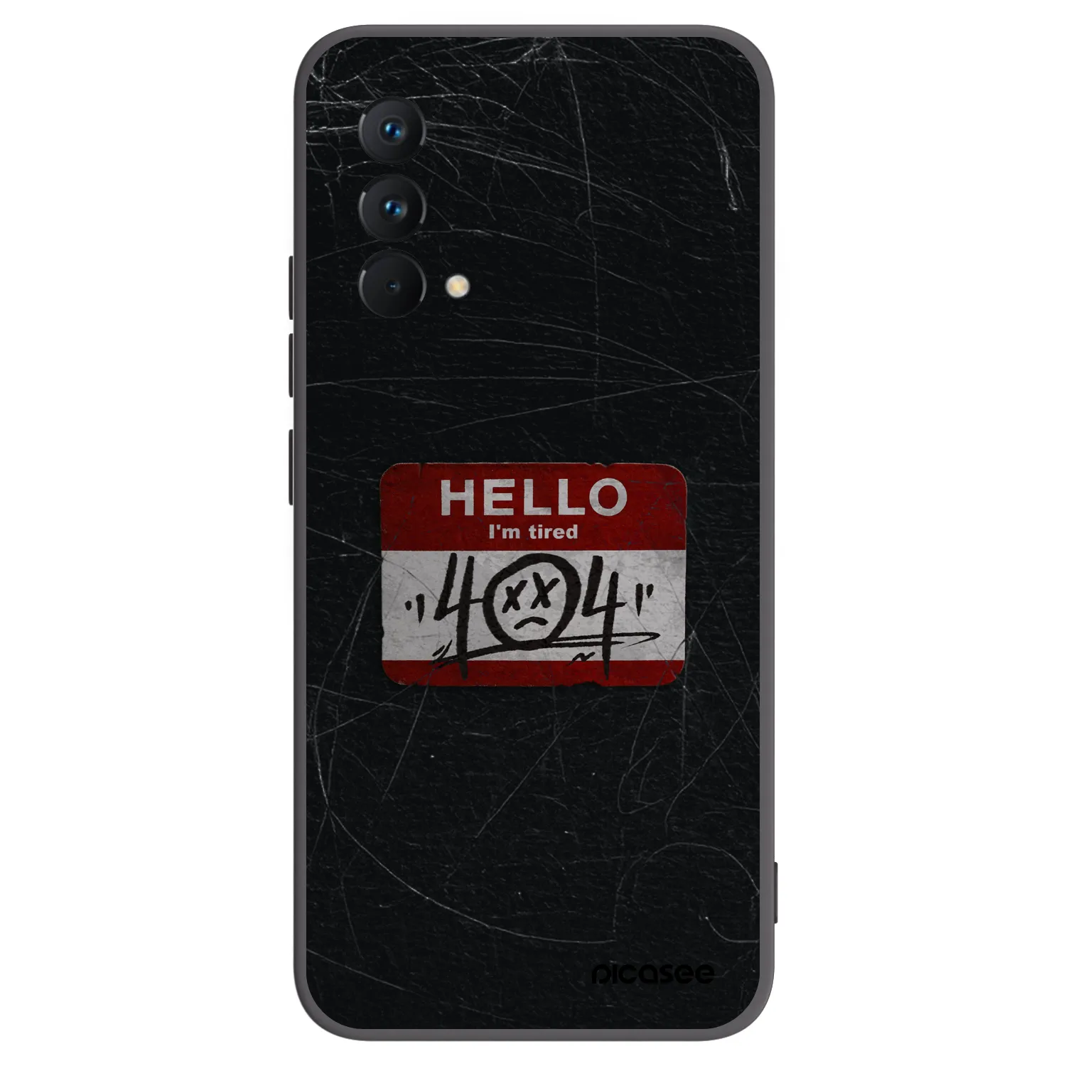 Picasee Realme GT Master Edition 5G Hülle - Schwarzes Silikon - HELLO 404