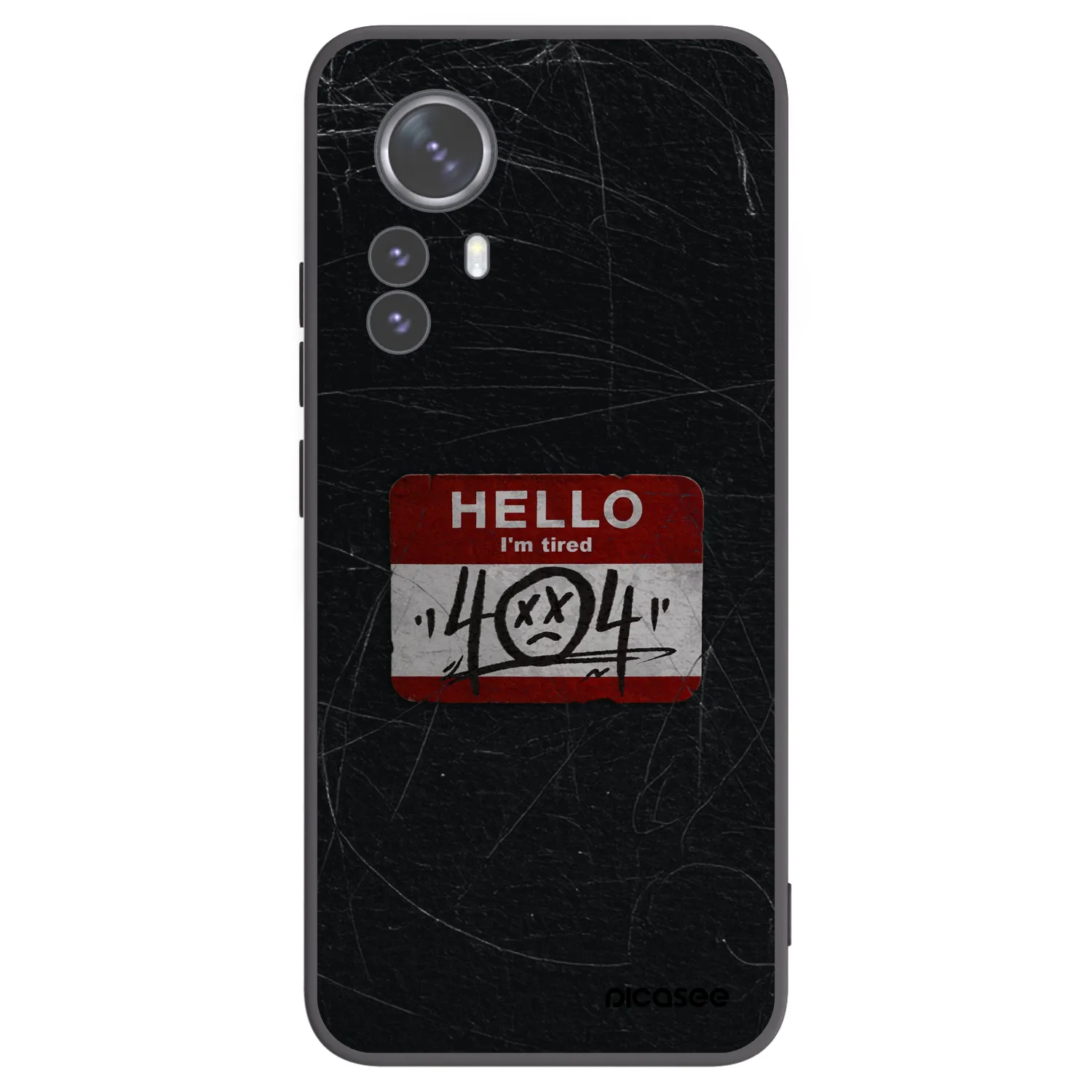 Picasee Xiaomi 12 Pro Hülle - Schwarzes Silikon - HELLO 404