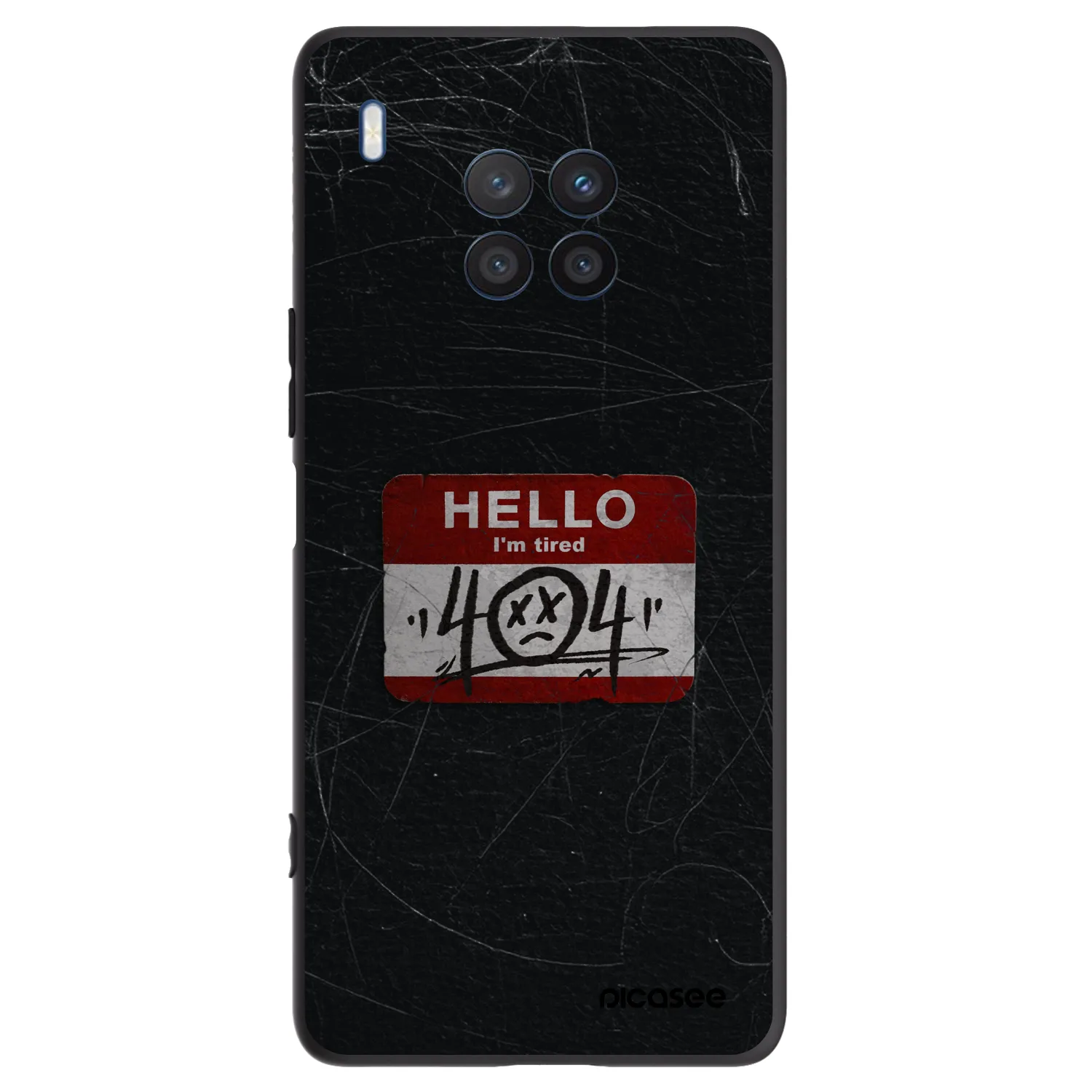 Picasee Honor 50 Lite Hülle - Schwarzes Silikon - HELLO 404