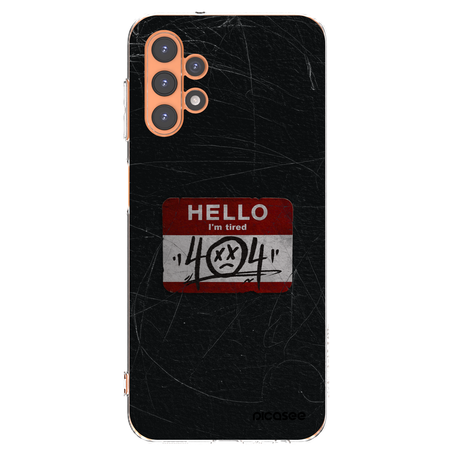 Picasee Samsung Galaxy A13 4G A135 Hülle - Transparentes Silikon - HELLO 404