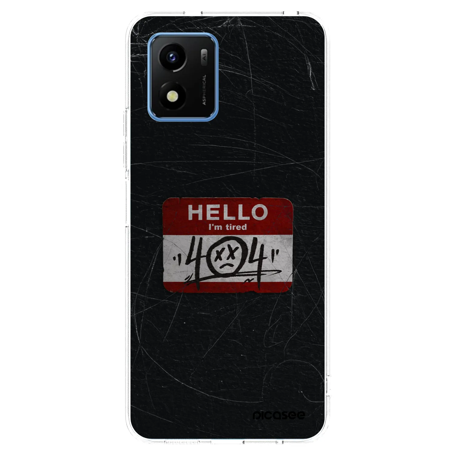 Picasee Vivo Y01 Hülle - Transparentes Silikon - HELLO 404