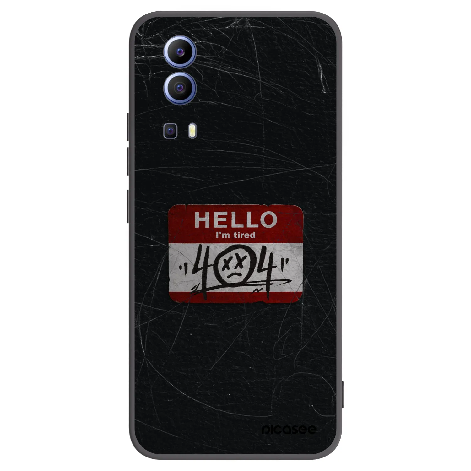 Picasee Vivo Y52 5G Hülle - Schwarzes Silikon - HELLO 404