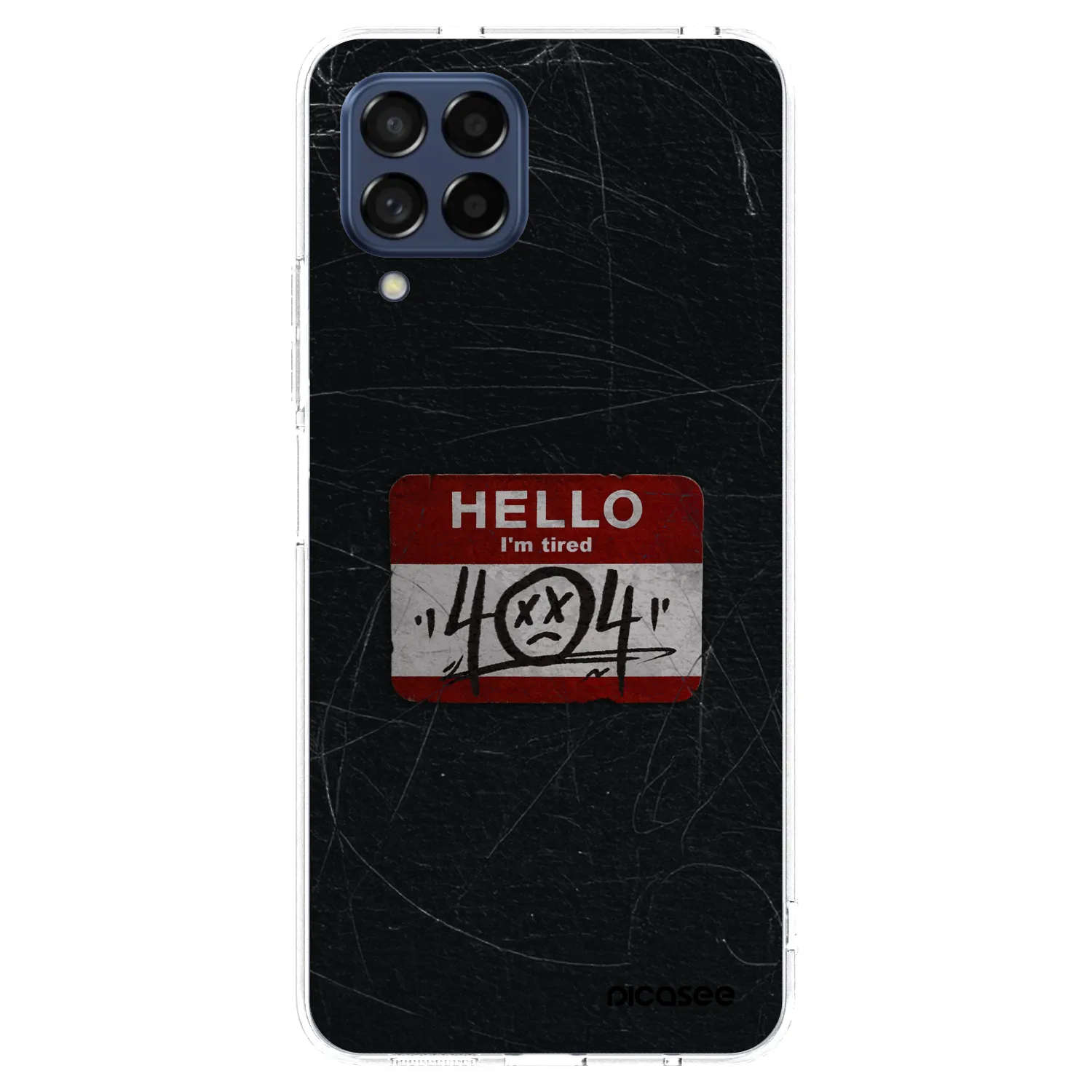 Picasee Samsung Galaxy M53 5G Hülle - Transparentes Silikon - HELLO 404