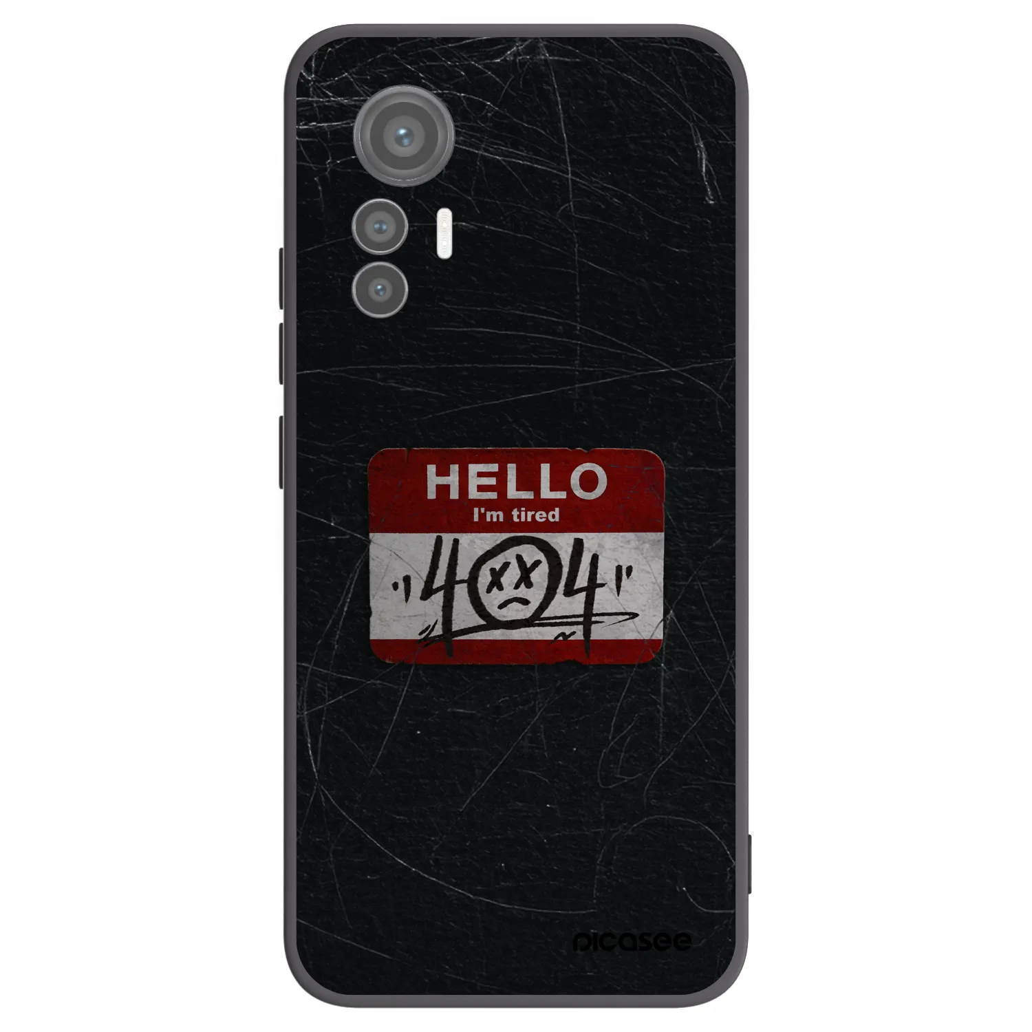 Picasee Xiaomi 12 Lite Hülle - Schwarzes Silikon - HELLO 404